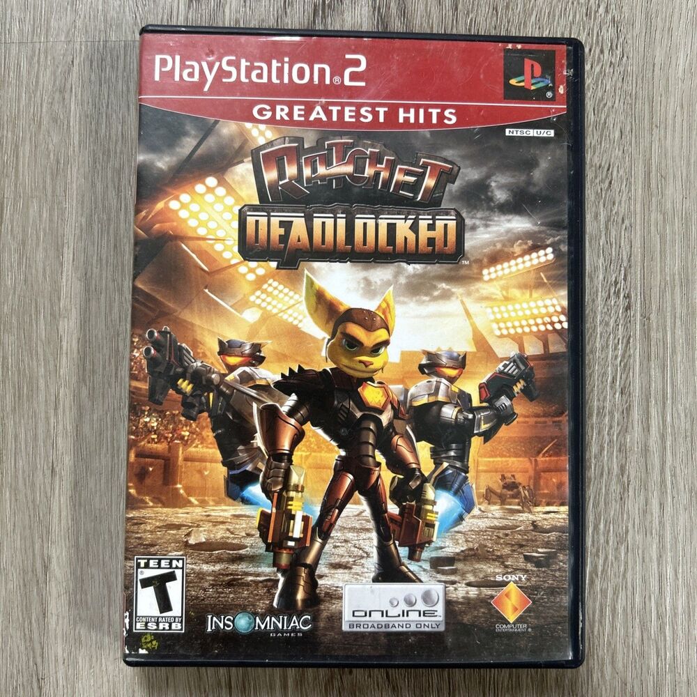 Ratchet Deadlocked Playstation PS2 Game CIB Complete w/ Manual Tested Working